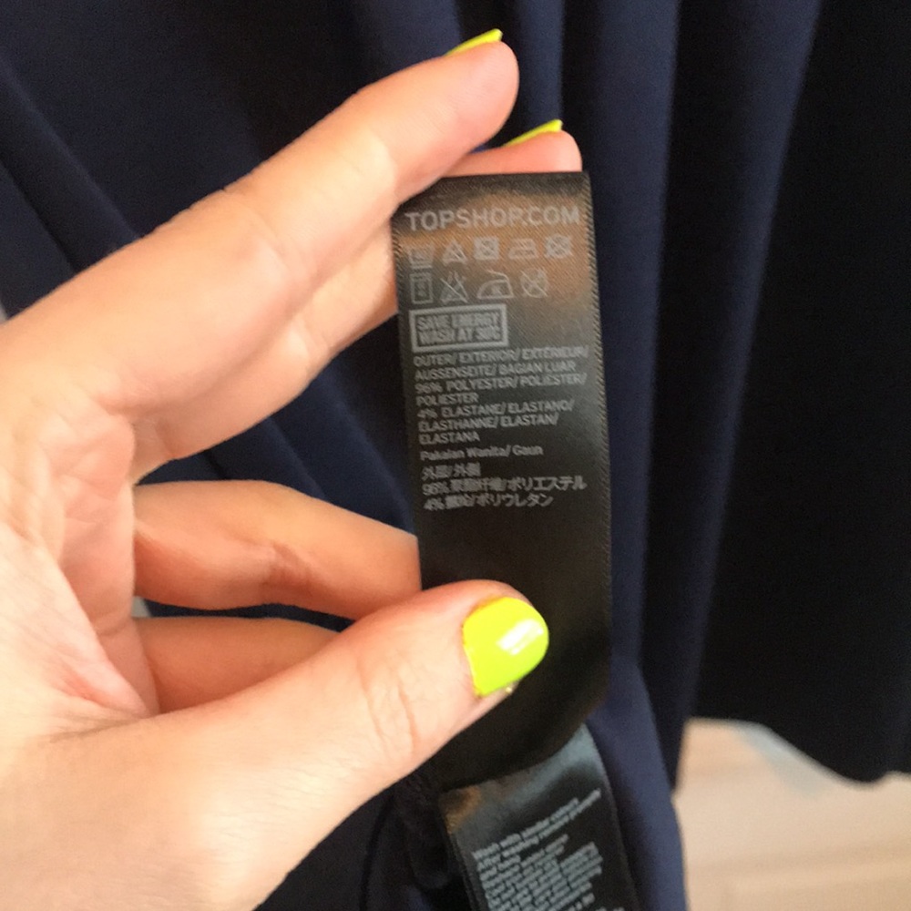 TOPSHOP | Navy short sleeve dress - Picture 10 of 10